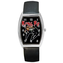 Kung Fu  Barrel Style Metal Watch by Valentinaart