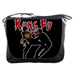 Kung Fu  Messenger Bags by Valentinaart