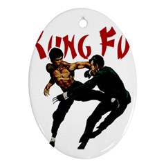 Kung Fu  Ornament (oval) by Valentinaart