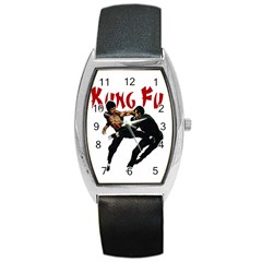 Kung Fu  Barrel Style Metal Watch by Valentinaart