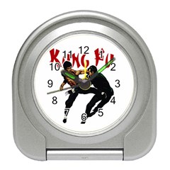 Kung Fu  Travel Alarm Clocks by Valentinaart