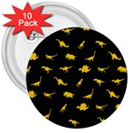 Dinosaurs pattern 3  Buttons (10 pack)  Front