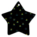 Cactus pattern Ornament (Star) Front