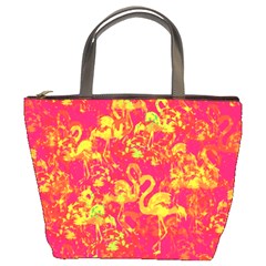 Flamingo Pattern Bucket Bags by ValentinaDesign