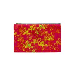 Flamingo Pattern Cosmetic Bag (small)  by ValentinaDesign