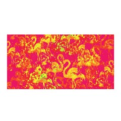 Flamingo Pattern Satin Wrap by ValentinaDesign