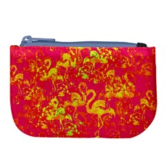 Flamingo Pattern Large Coin Purse by ValentinaDesign