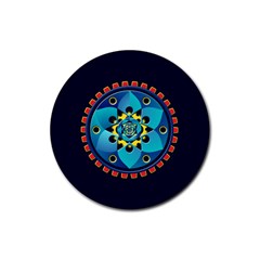 Abstract Mechanical Object Rubber Round Coaster (4 Pack)  by linceazul