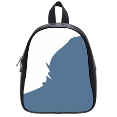 Blue White Hill School Bags (small)  by Mariart