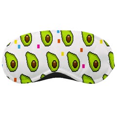 Avocado Seeds Green Fruit Plaid Sleeping Masks