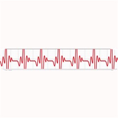 Cardiogram Vary Heart Rate Perform Line Red Plaid Wave Waves Chevron Small Bar Mats by Mariart