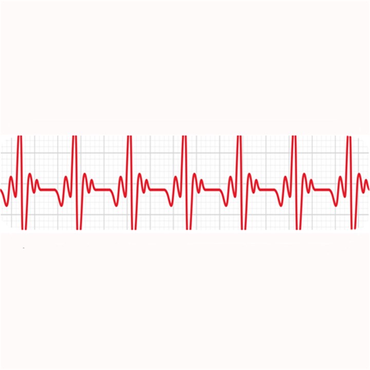 Cardiogram Vary Heart Rate Perform Line Red Plaid Wave Waves Chevron Large Bar Mats