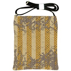 Wall Paper Old Line Vertical Shoulder Sling Bags by Mariart