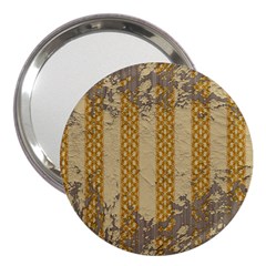 Wall Paper Old Line Vertical 3  Handbag Mirrors