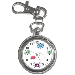 Atomic Starbursts Circle Line Polka Key Chain Watches by Mariart