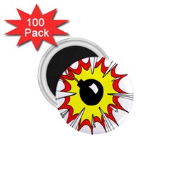 Book Explosion Boom Dinamite 1 75  Magnets (100 Pack) 