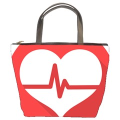 Cardiologist Hypertension Rheumatology Specialists Heart Rate Red Love Bucket Bags by Mariart