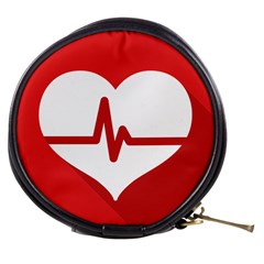 Cardiologist Hypertension Rheumatology Specialists Heart Rate Red Love Mini Makeup Bags by Mariart