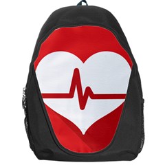 Cardiologist Hypertension Rheumatology Specialists Heart Rate Red Love Backpack Bag by Mariart