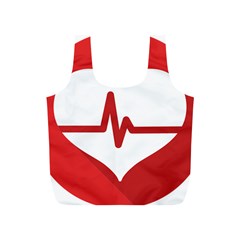 Cardiologist Hypertension Rheumatology Specialists Heart Rate Red Love Full Print Recycle Bags (s)  by Mariart