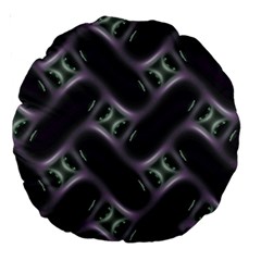 Closeup Purple Line Large 18  Premium Round Cushions