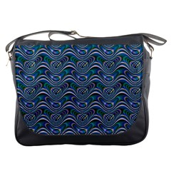 Boomarang Pattern Wave Waves Chevron Green Line Messenger Bags