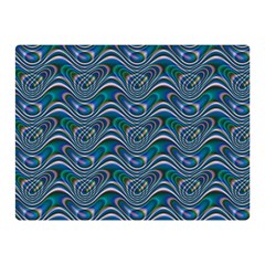 Boomarang Pattern Wave Waves Chevron Green Line Double Sided Flano Blanket (mini)  by Mariart