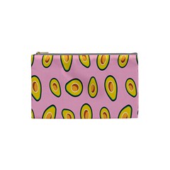 Fruit Avocado Green Pink Yellow Cosmetic Bag (small)  by Mariart