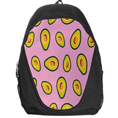 Fruit Avocado Green Pink Yellow Backpack Bag