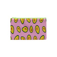 Fruit Avocado Green Pink Yellow Cosmetic Bag (xs) by Mariart