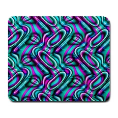 Circle Purple Green Wave Chevron Waves Large Mousepads