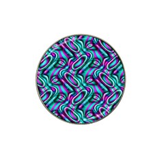 Circle Purple Green Wave Chevron Waves Hat Clip Ball Marker (10 pack)