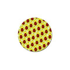 Avocados Seeds Yellow Brown Greeen Golf Ball Marker (4 Pack)