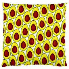 Avocados Seeds Yellow Brown Greeen Large Flano Cushion Case (one Side)