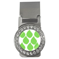 Green Water Rain Money Clips (cz) 