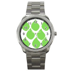 Green Water Rain Sport Metal Watch