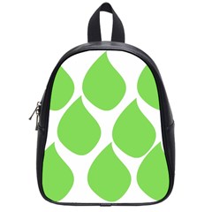 Green Water Rain School Bags (Small) 