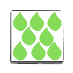 Green Water Rain Memory Card Reader (Square)