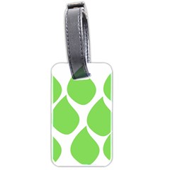 Green Water Rain Luggage Tags (Two Sides)