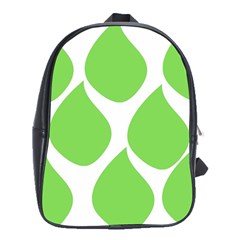 Green Water Rain School Bags (XL) 