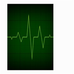 Heart Rate Green Line Light Healty Small Garden Flag (two Sides)