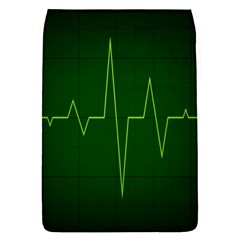 Heart Rate Green Line Light Healty Flap Covers (s)  by Mariart