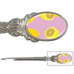 Fruit Lemons Orange Purple Letter Openers by Mariart