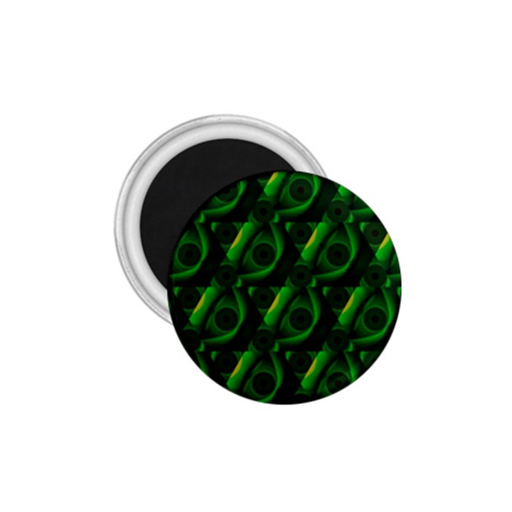 Green Eye Line Triangle Poljka 1.75  Magnets