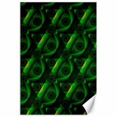 Green Eye Line Triangle Poljka Canvas 20  X 30  