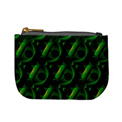 Green Eye Line Triangle Poljka Mini Coin Purses by Mariart