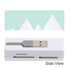 Montain Blue Snow Chevron Wave Pink Memory Card Reader (stick)  by Mariart