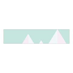 Montain Blue Snow Chevron Wave Pink Velvet Scrunchie by Mariart