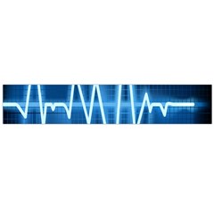 Heart Monitoring Rate Line Waves Wave Chevron Blue Flano Scarf (large) by Mariart