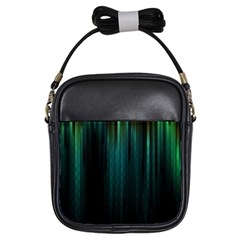 Lines Light Shadow Vertical Aurora Girls Sling Bags